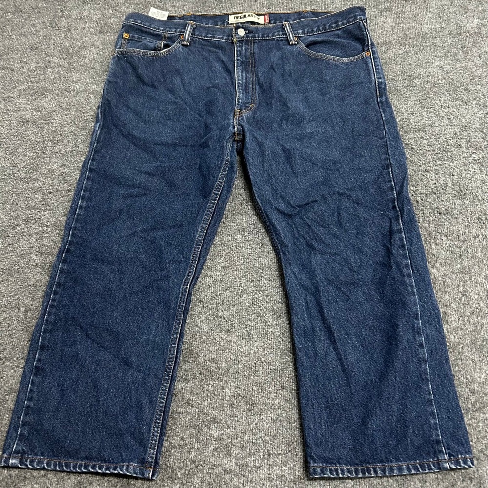 Levi's Jeans Mens Size 40 Blue 505 Regular Fit Straight Leg Denim Casual Pants